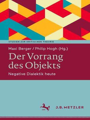 cover image of Der Vorrang des Objekts